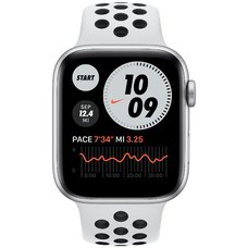 Умные часы Apple Watch SE (2022) 44mm Aluminum Case with Sport Band M/L (Цвет: Silver/White)