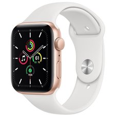 Умные часы Apple Watch SE (2022) 44mm Aluminum Case with Sport Band M/L (Цвет: Silver/White)