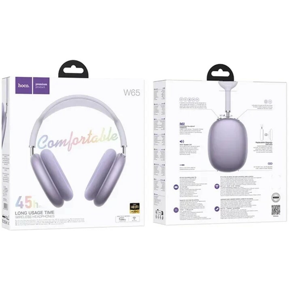 Наушники Hoco W65 (Цвет: Purple)