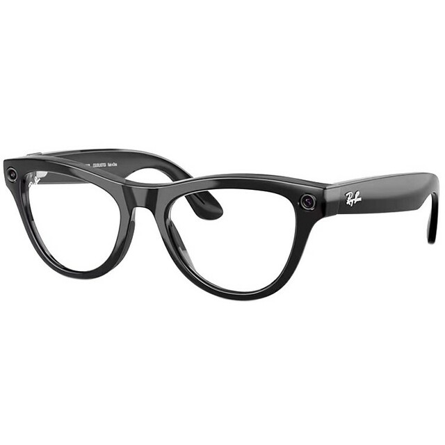 Умные очки Ray-Ban Meta Skyler (Gen 2) RW4010  (Цвет: Shiny Black / Clear) 