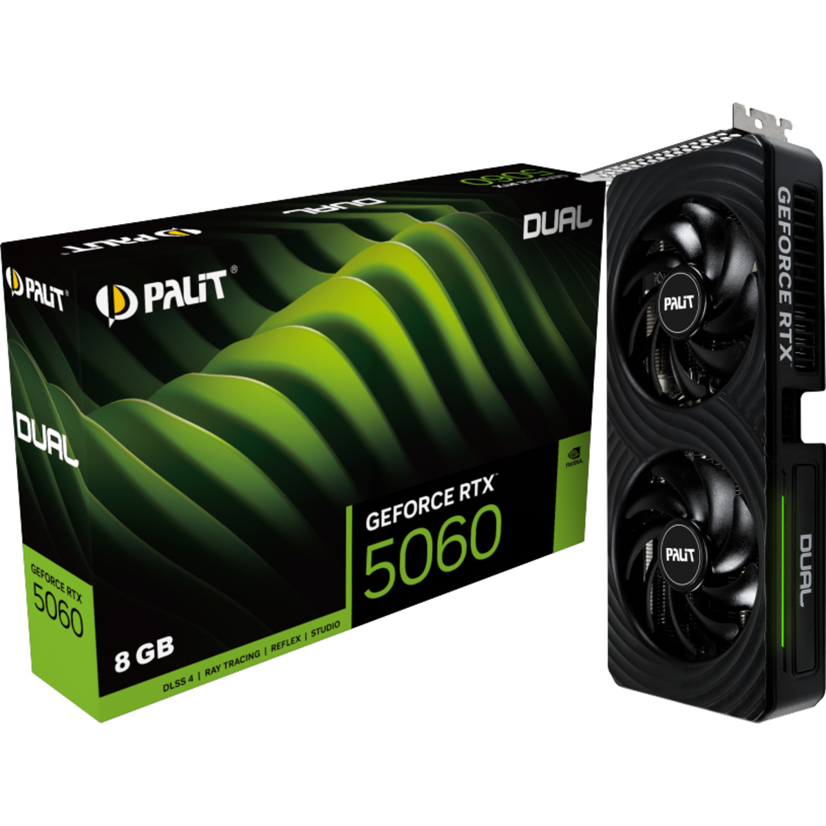 Видеокарта Palit GeForce RTX 5060 Dual 8G (NE75060019P1-GB2063D)