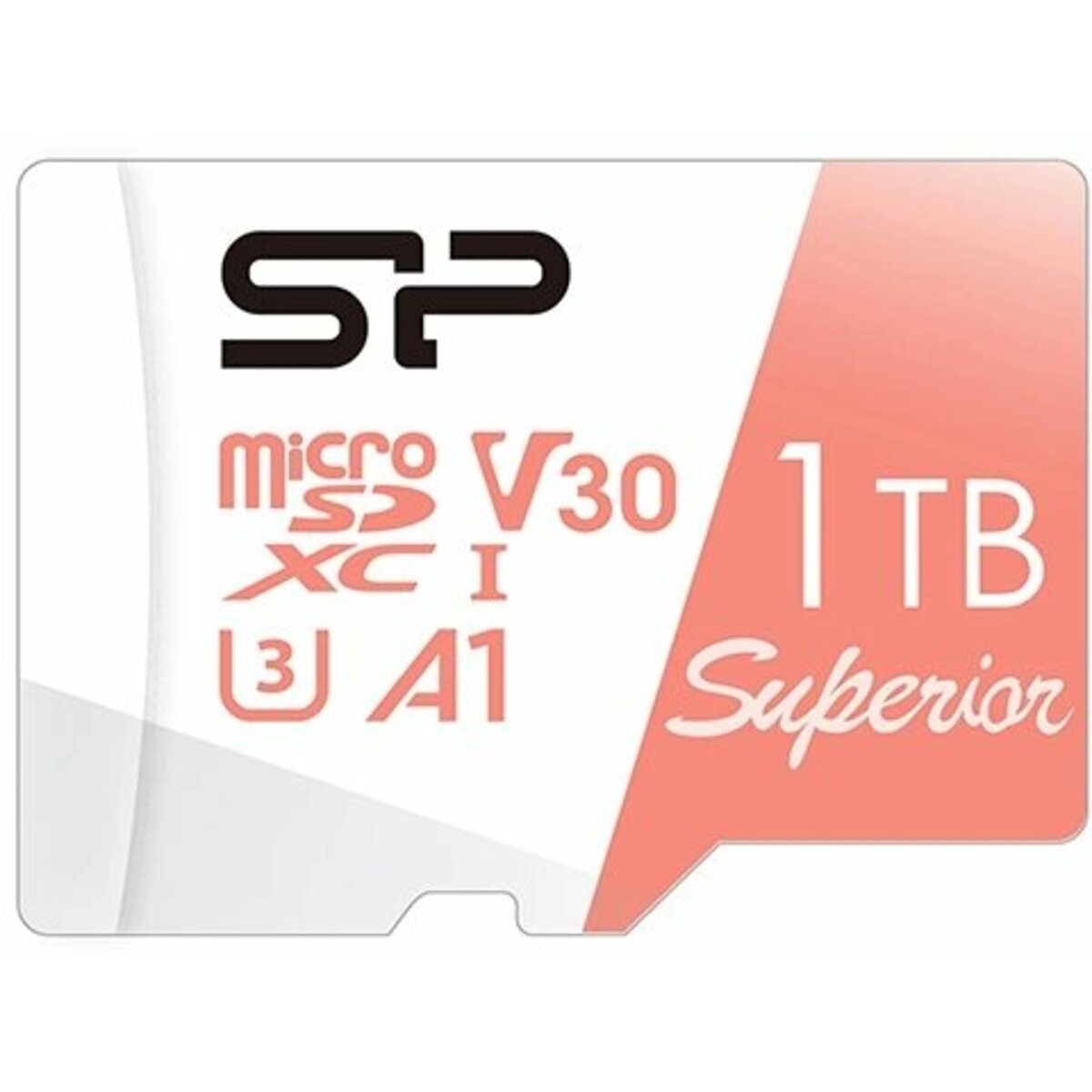 Карта памяти microSDXC 1TB Silicon Power SP001TBSTXDV3V20 Superior V30 A1 + adapter, белый