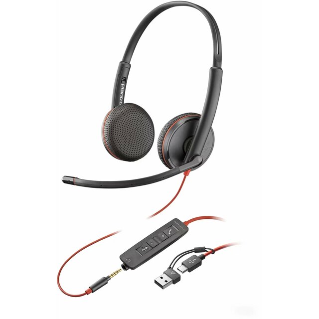 Компьютерная гарнитура Poly Blackwire 3200 3225, черный
