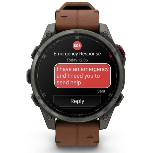 Умные часы Garmin Fenix 8 Pro 47mm Amoled Sapphire Premium Edition (Цвет: Carbon Gray/Chestnut)