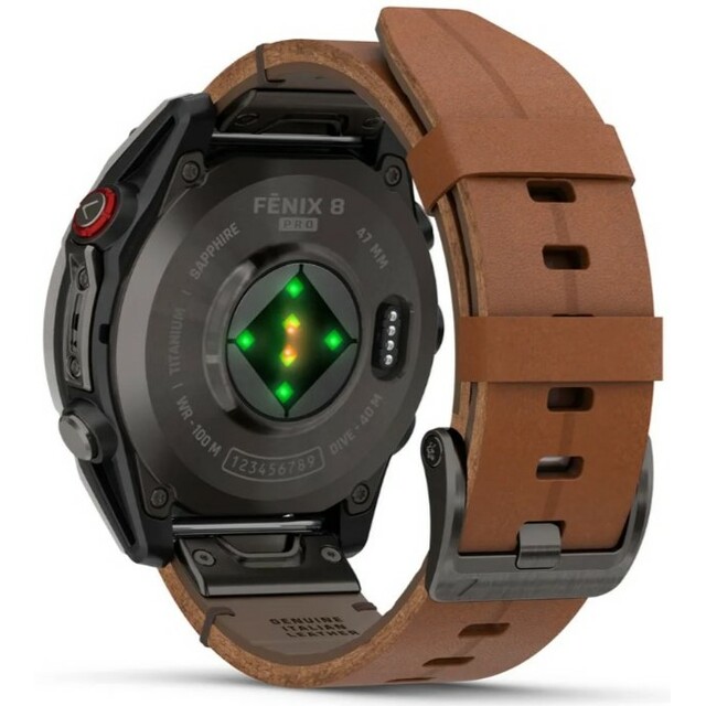 Умные часы Garmin Fenix 8 Pro 47mm Amoled Sapphire Premium Edition (Цвет: Carbon Gray/Chestnut)