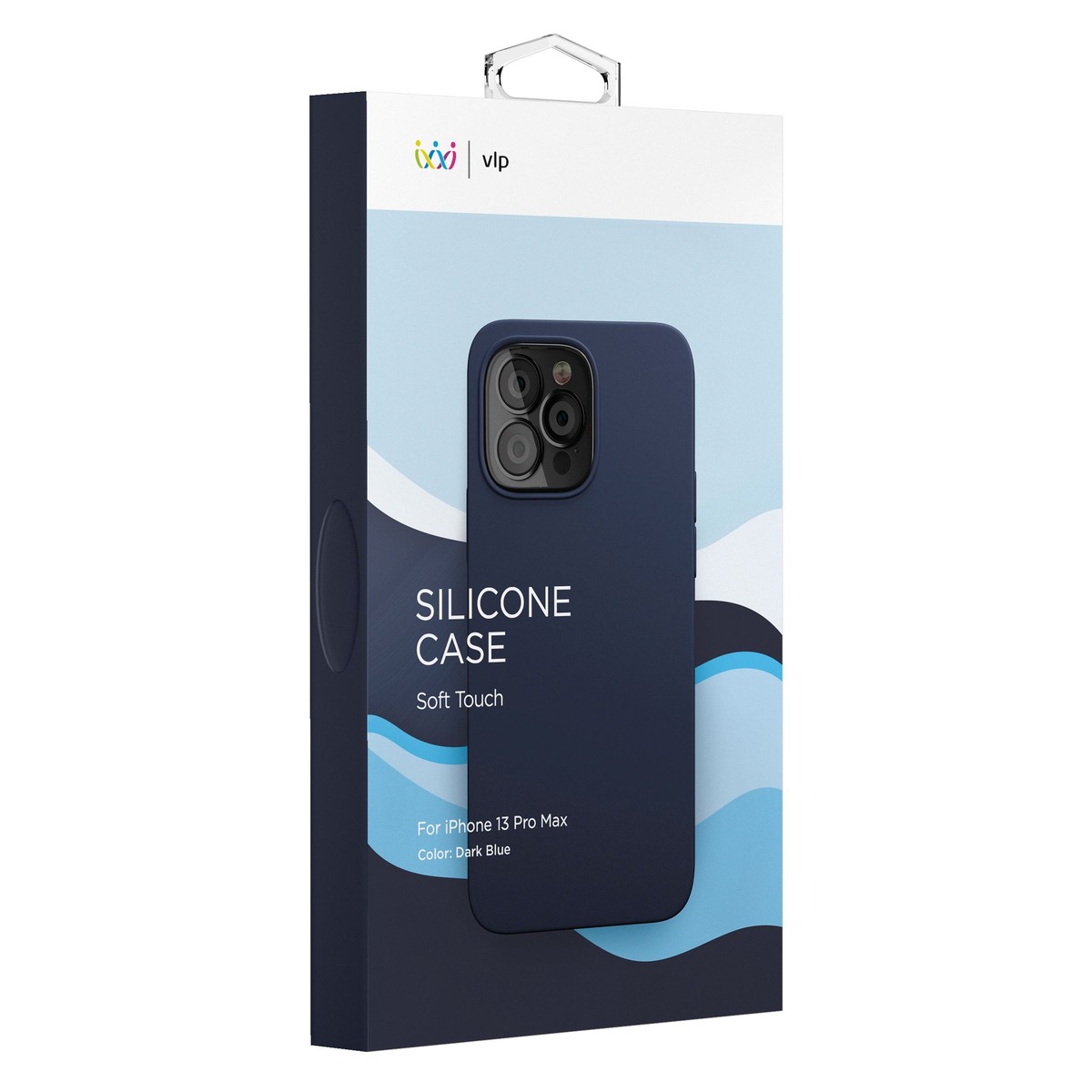 Чехол-накладка VLP Silicone Case для смартфона Apple iPhone 13 Pro Max (Цвет: Dark Blue)