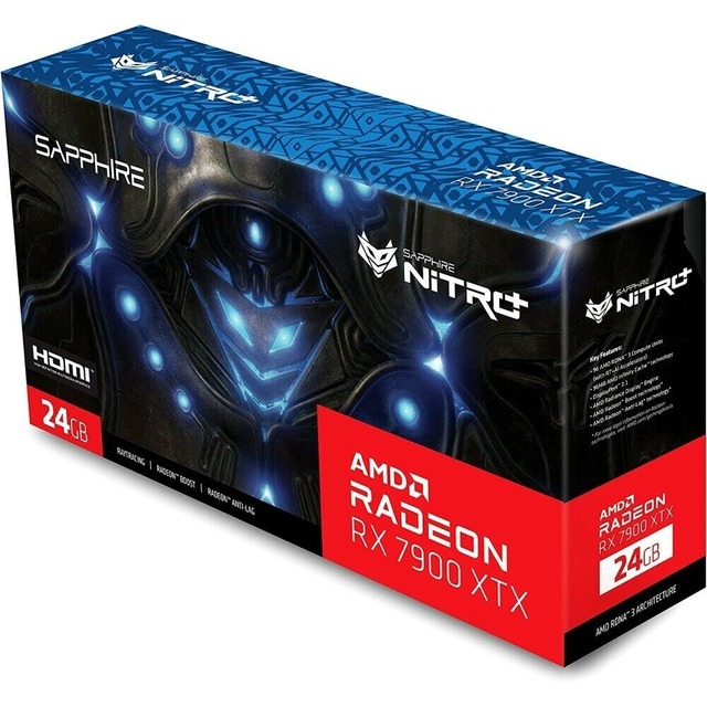 Видеокарта Sapphire Nitro+ Radeon RX 7900 XTX Vapor-X 24Gb (11322-01-40G)