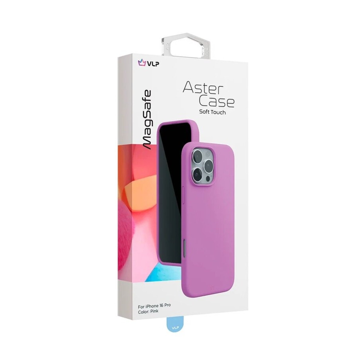 Чехол-накладка VLP Aster Case with MagSafe для смартфона Apple iPhone 16 Pro (Цвет: Pink)