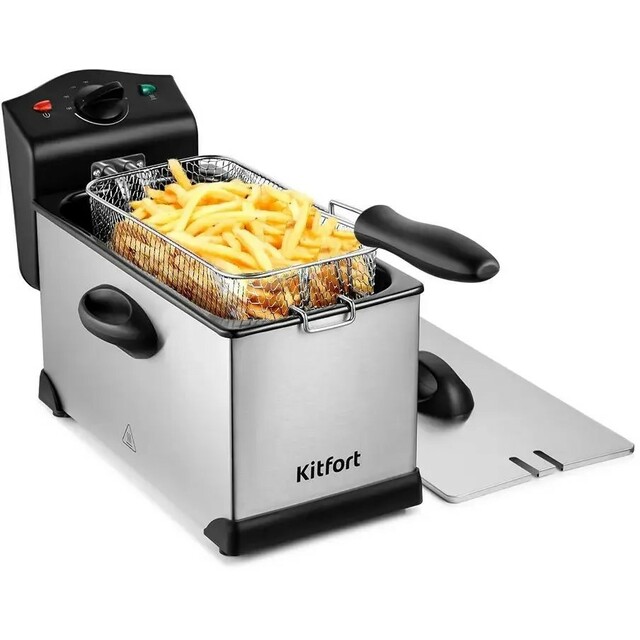 Фритюрница Kitfort КТ-4051 (Цвет: Silver / Black)