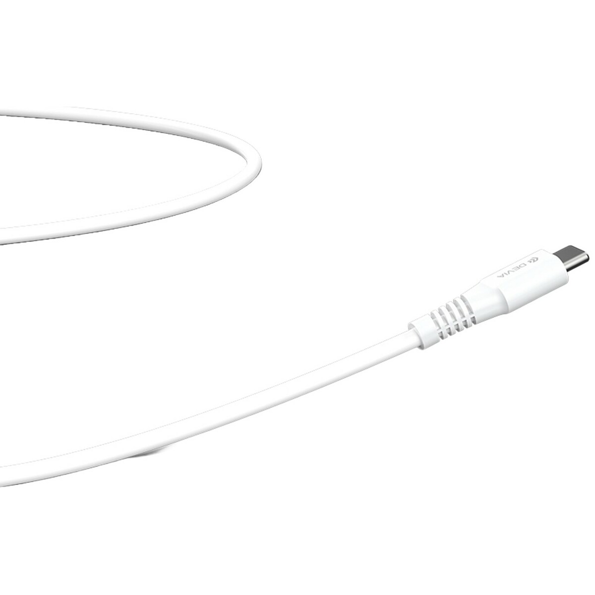 Кабель Devia USB-C to USB-C Cable 1m, белый