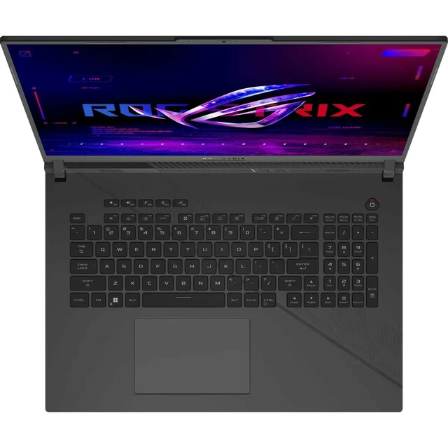 Ноутбук Asus ROG Strix G18 G814JV-N6168 (Intel Core i7 13650HX 2.6Ghz/16Gb DDR5/SSD 1Tb/NVIDIA GeForce RTX4060 8Gb/18 /IPS/WQXGA (2560x1600)/noOS/gray/WiFi/BT/Cam)