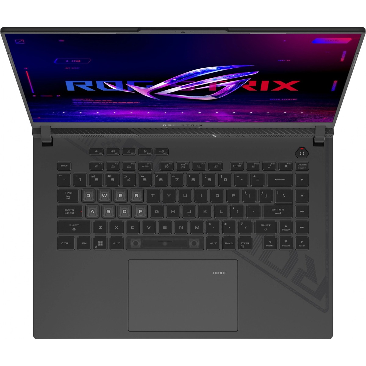 Ноутбук Asus ROG Strix G16 G614JI-N4413 Core i7 13650HX 32Gb SSD1Tb NVIDIA GeForce RTX4070 8Gb 16 IPS WQXGA (2560x1600) noOS grey WiFi BT Cam (90NR0D41-M00VN0)