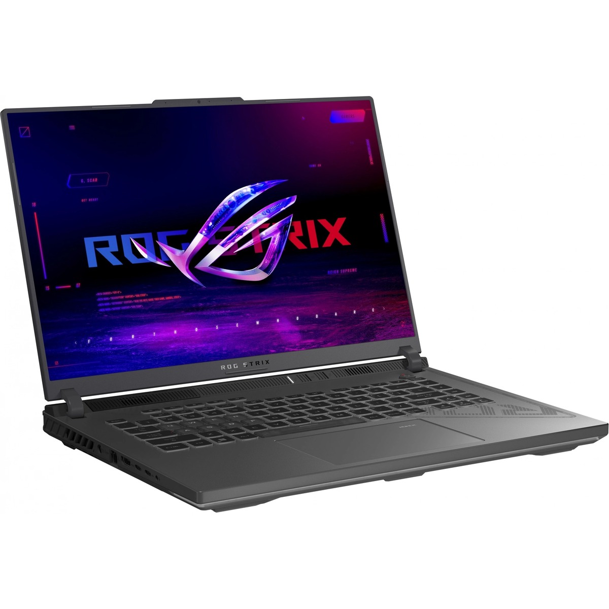 Ноутбук Asus ROG Strix G16 G614JI-N4413 Core i7 13650HX 32Gb SSD1Tb NVIDIA GeForce RTX4070 8Gb 16 IPS WQXGA (2560x1600) noOS grey WiFi BT Cam (90NR0D41-M00VN0)