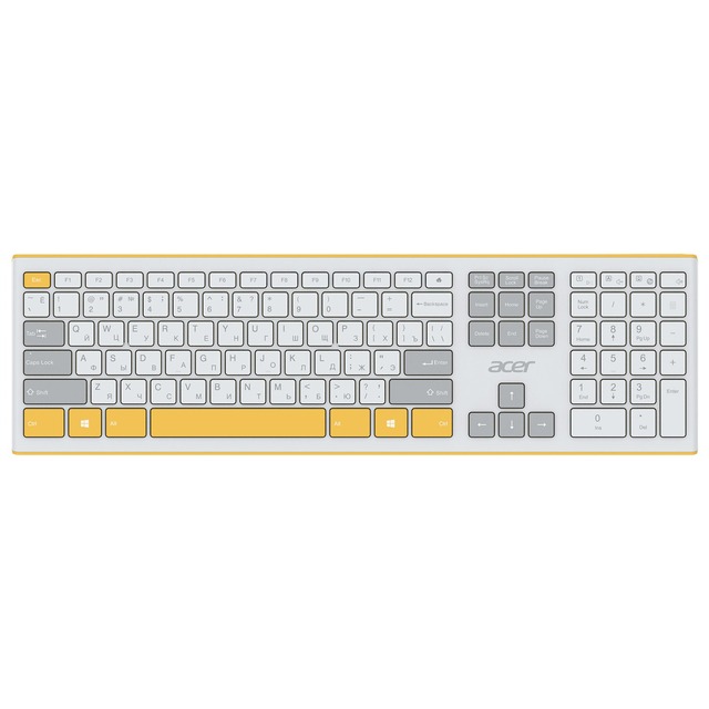 Клавиатура + мышь Acer OCC200 (Цвет: Yellow)