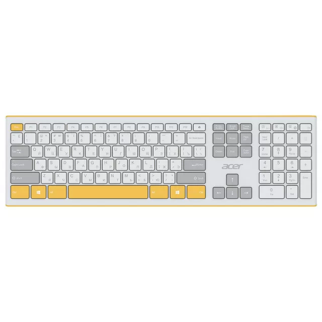 Клавиатура + мышь Acer OCC200 (Цвет: Yellow)