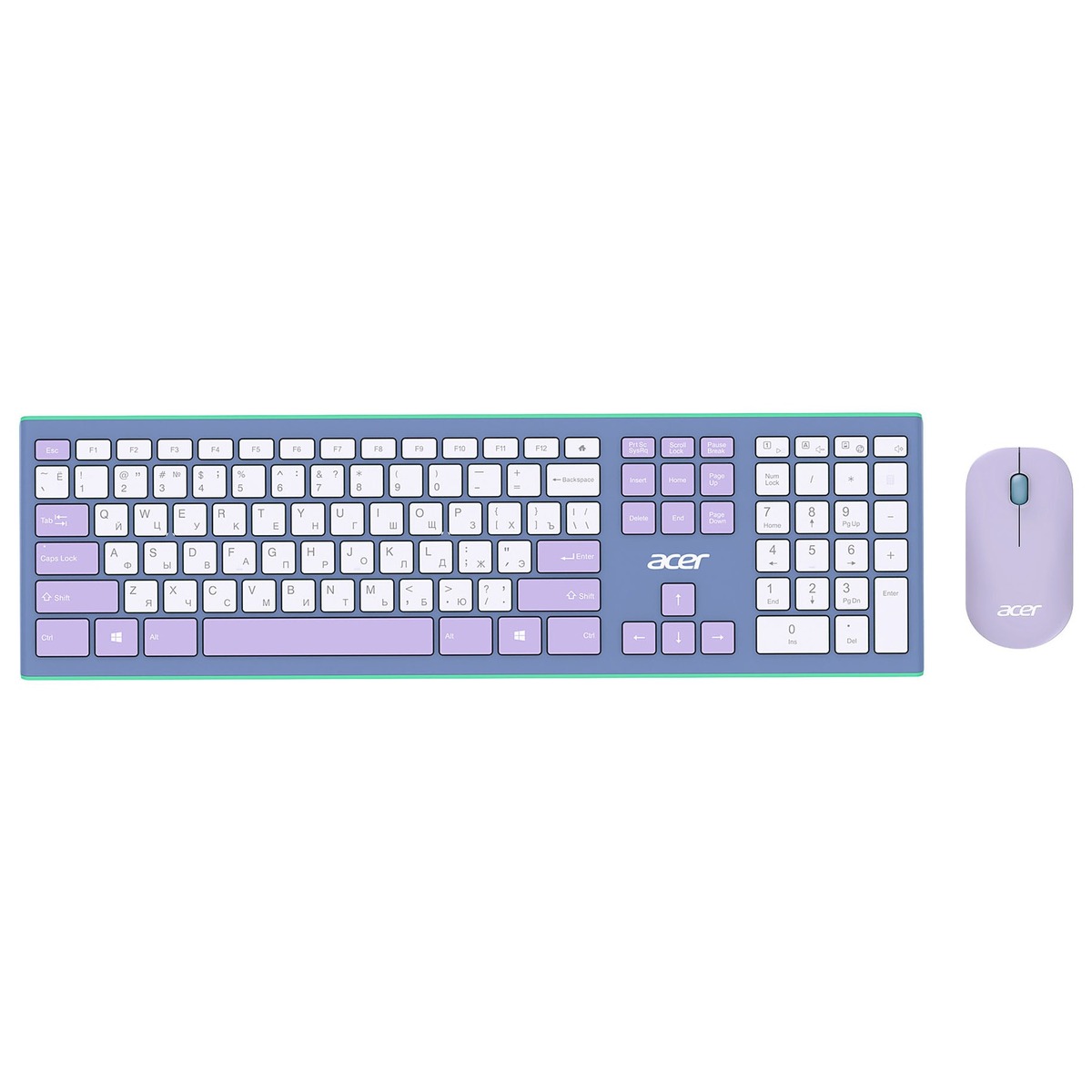 Клавиатура + мышь Acer OCC200 (Цвет: Purple/Green)