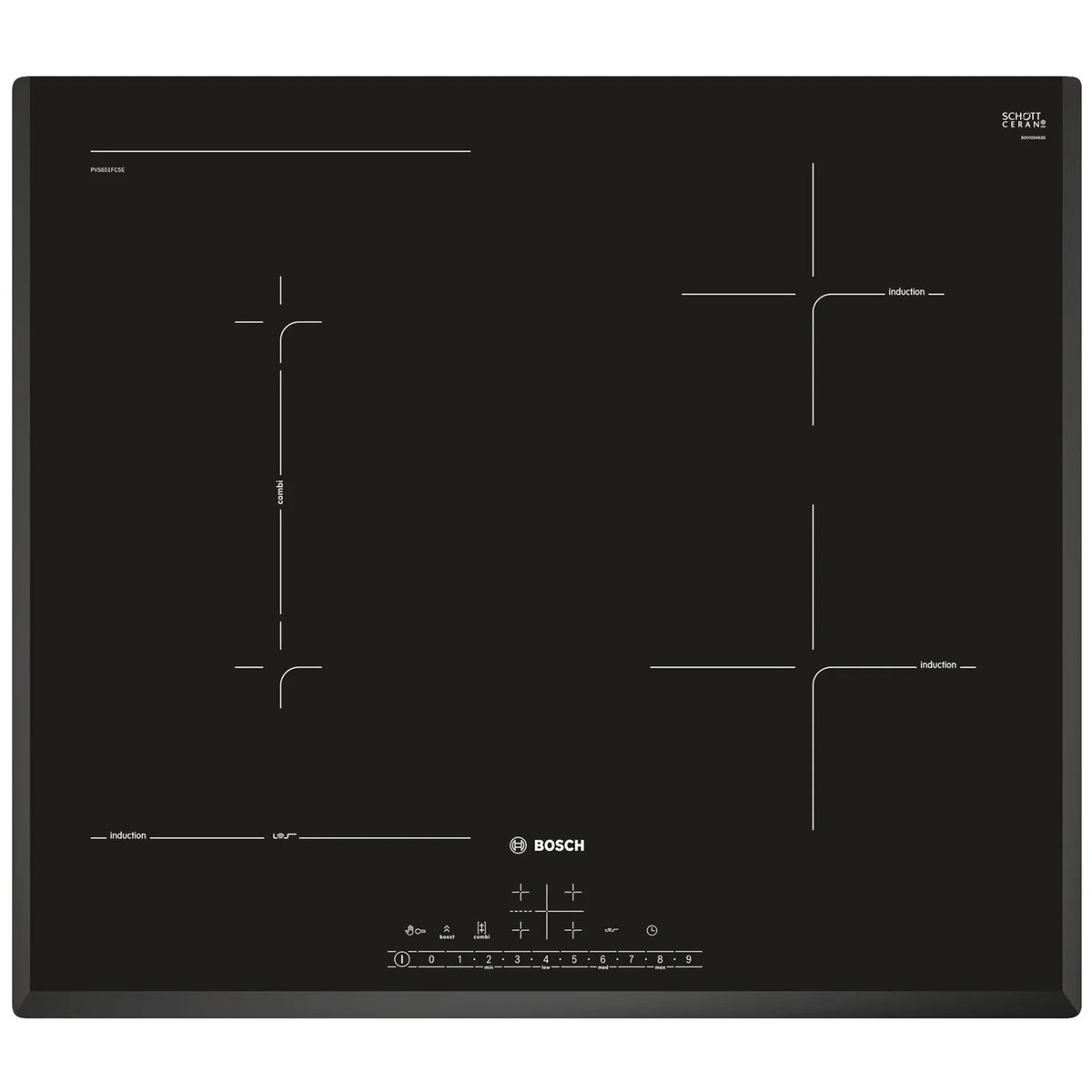 Варочная панель Bosch PVS651FC5E (Цвет: Black)