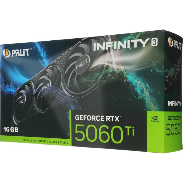Видеокарта Palit GeForce RTX 5060TI INFINITY 3 16Gb (NE7506T019T1-GB2061S)