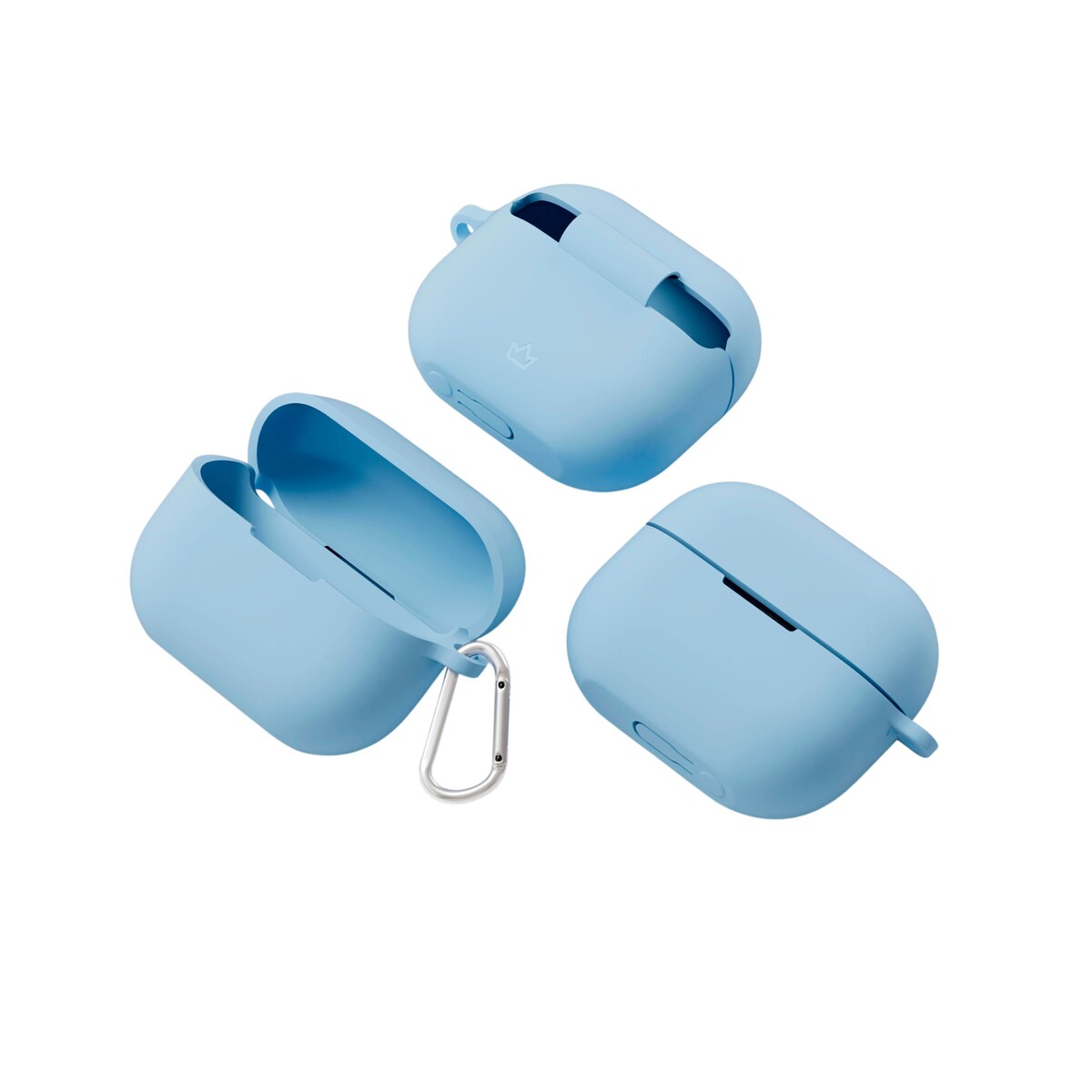 Чехол силиконовый VLP Charm Case для Samsung Buds 3 /  3 Pro, голубой