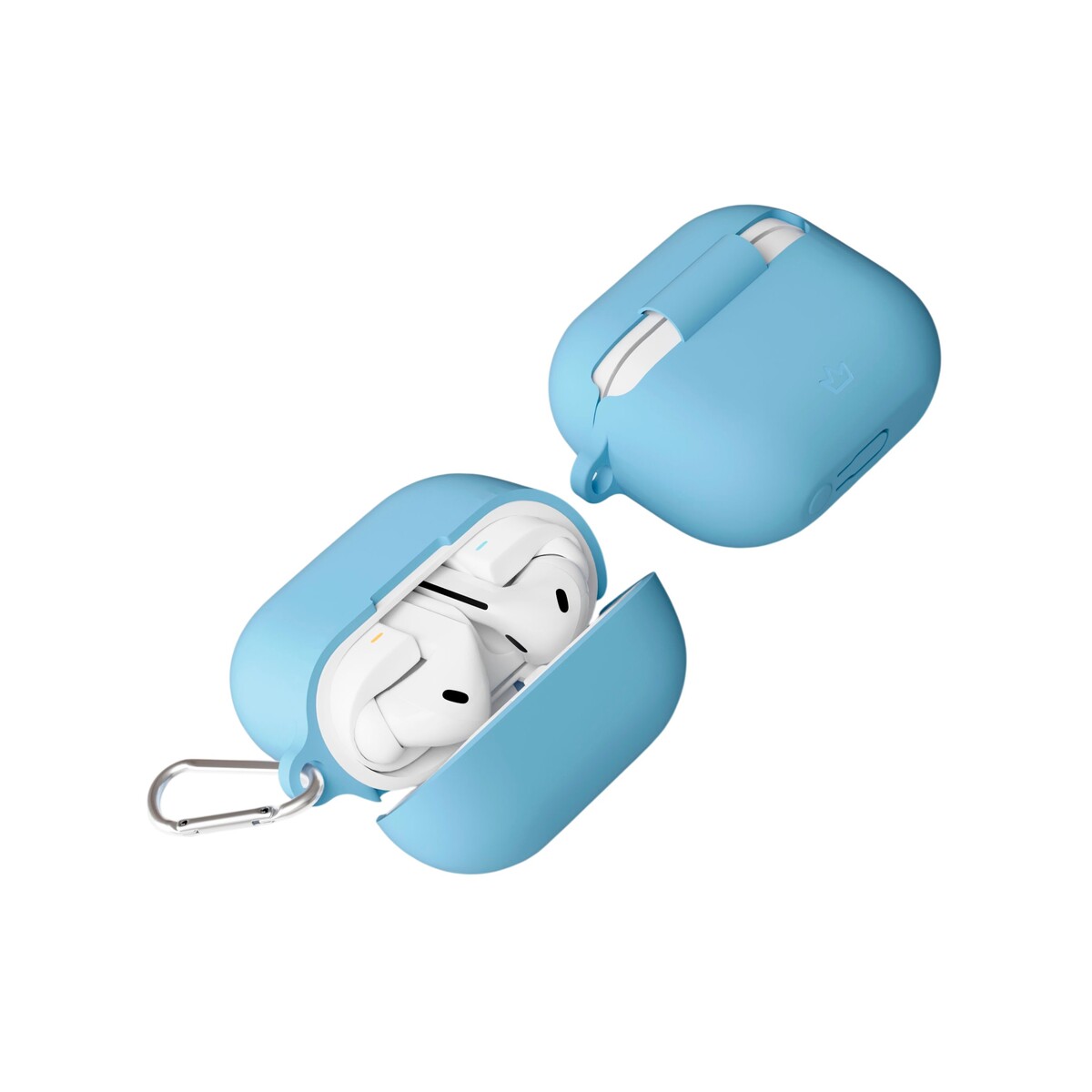 Чехол силиконовый VLP Charm Case для Samsung Buds 3 /  3 Pro, голубой