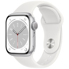 Apple Watch Series 8 45mm Cellular Aluminum Case with Sport Band (Цвет: Silver/White)