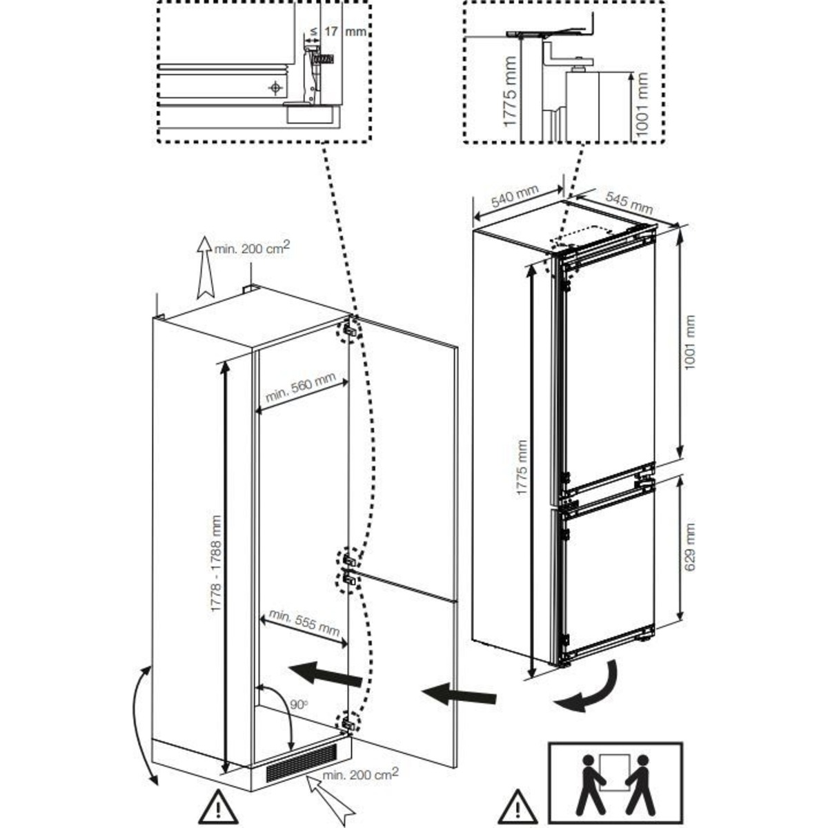 Холодильник Beko BCSA2750, белый