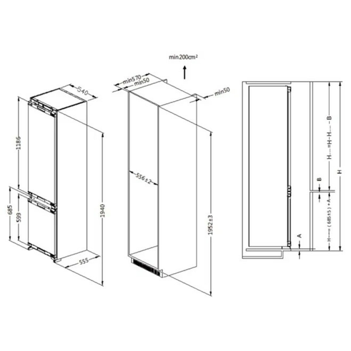 Холодильник Haier HRF305NFRU, белый