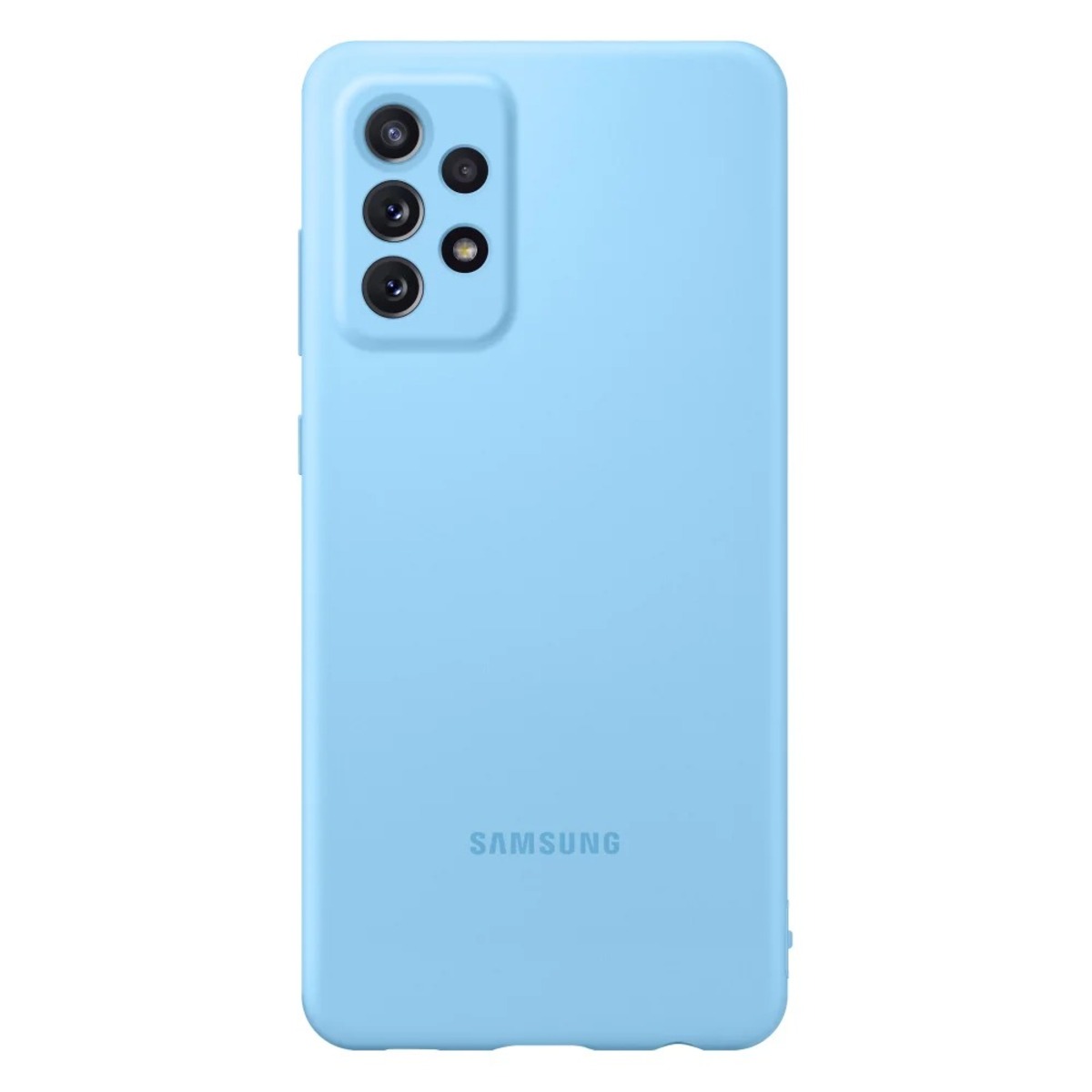 Чехол-накладка Samsung Silicone Cover для Samsung Galaxy A72 (Цвет: Blue)