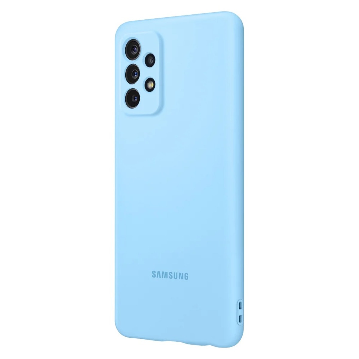 Чехол-накладка Samsung Silicone Cover для Samsung Galaxy A72 (Цвет: Blue)