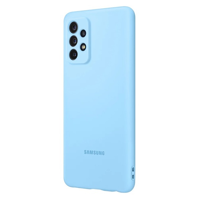 Чехол-накладка Samsung Silicone Cover для Samsung Galaxy A72 (Цвет: Blue)