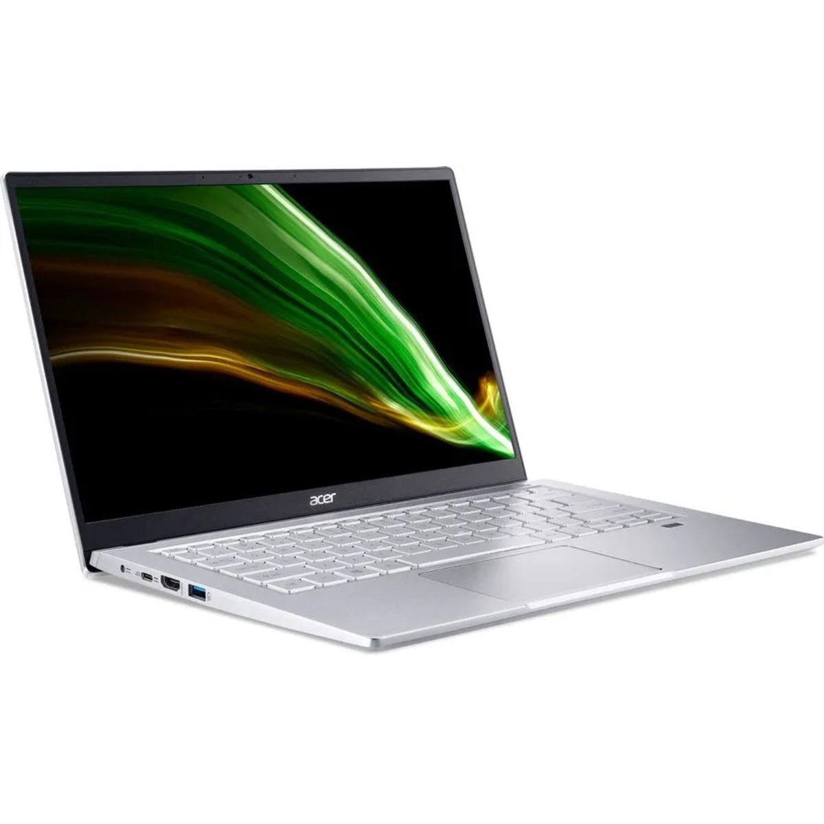 Ультрабук Acer Swift 3 SF314-43-R1YW Ryzen 7 5700U 16Gb SSD512Gb UMA 14 IPS FHD (1920x1080) Eshell silver WiFi BT Cam