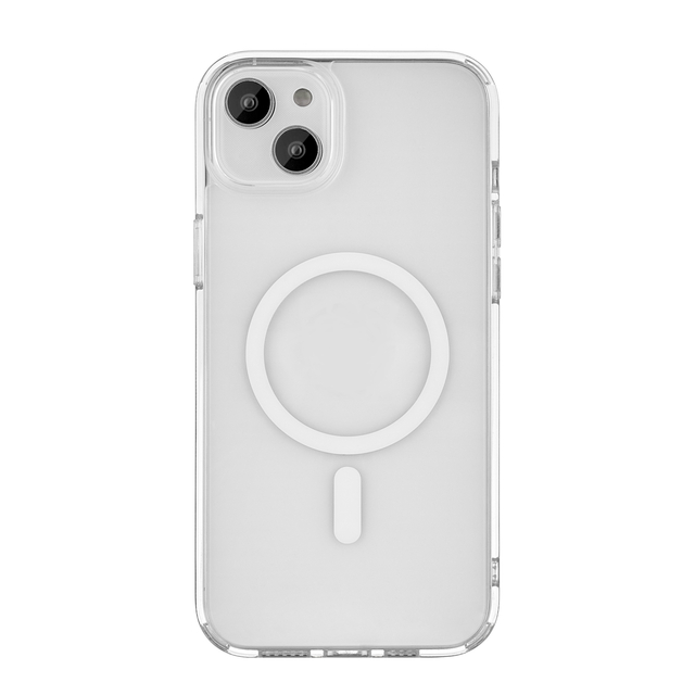 Чехол-накладка uBear Real Mag Case для смартфона Apple iPhone 14 Plus (Цвет: Crystal Clear)