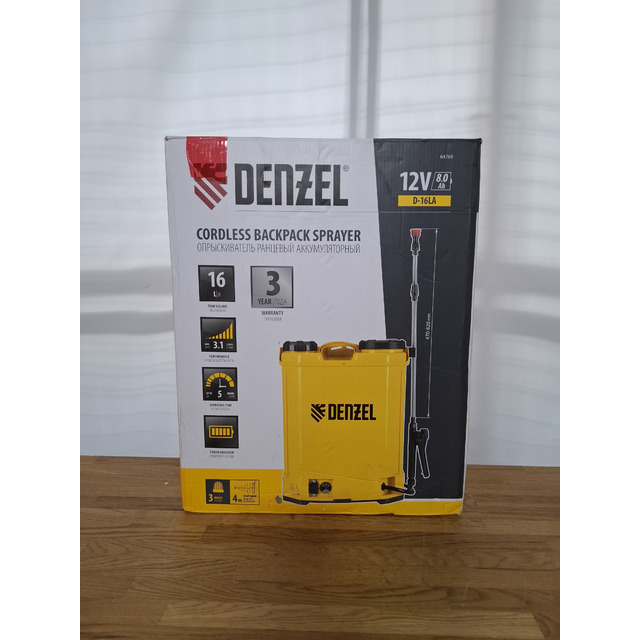 Опрыскиватель аккумуляторный DENZEL D-16LA (Цвет: Orange / Black)