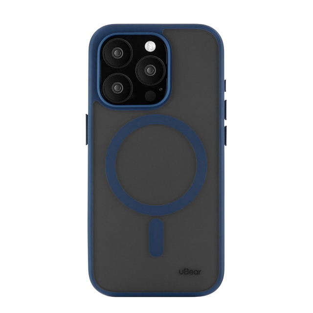 Чехол-накладка uBear Cloud Mag Case для смартфона Apple iPhone 15 Pro (Цвет: Dark Blue)