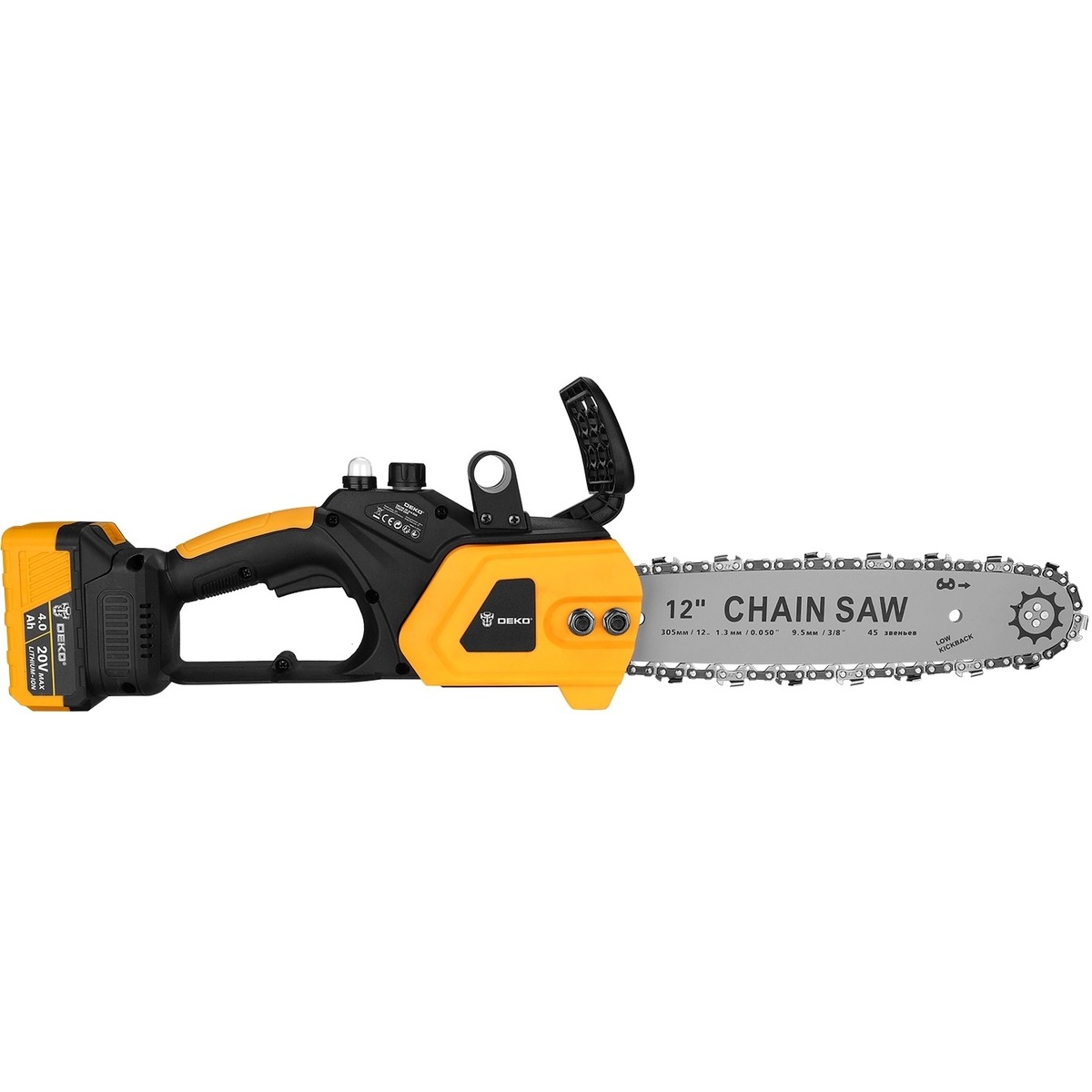Электрическая цепная пила Deko DKCHS 20 (Цвет: Yellow)
