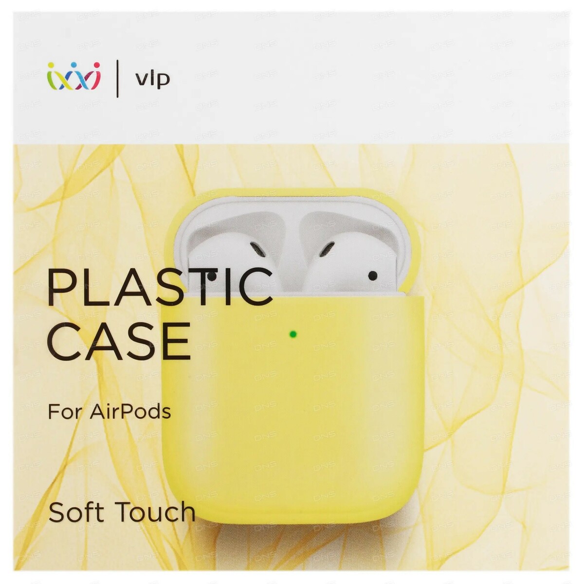 Чехол VLP plastic case для Apple AirPods (Цвет: Yellow)