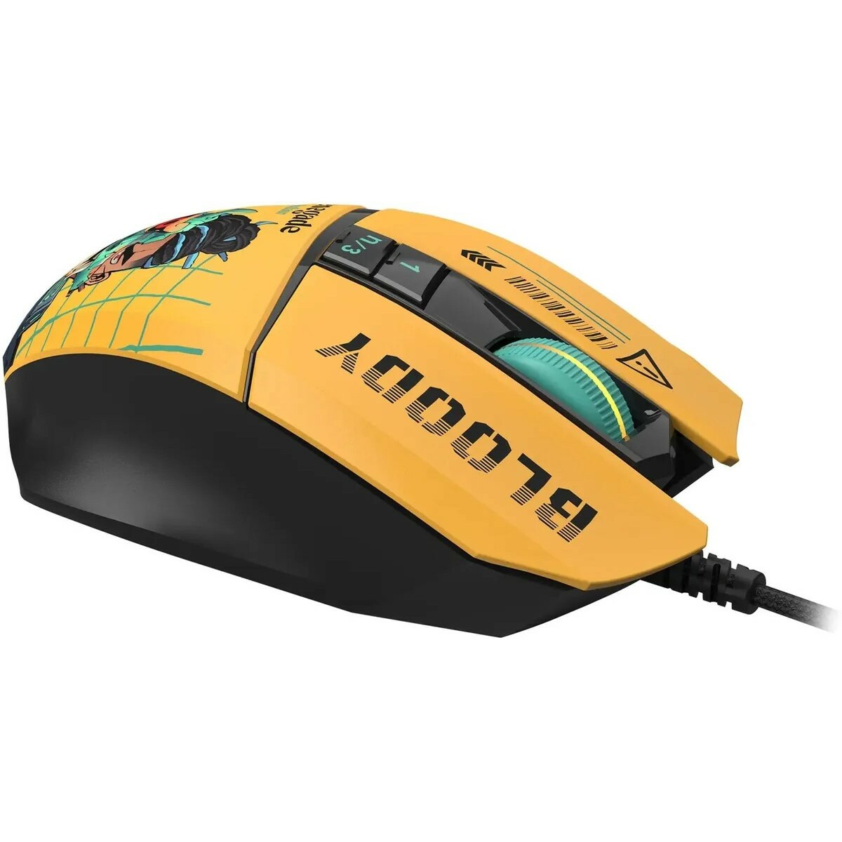 Мышь A4Tech Bloody W63 Max Renegade (Цвет: Yellow / Picture)
