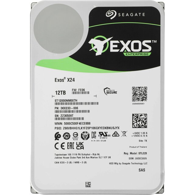 Жесткий диск Seagate SAS 3.0 12TB ST12000NM007H