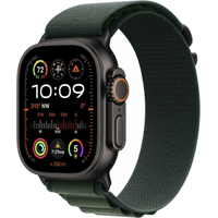 Умные часы Apple Watch Ultra 2 (2024) 49mm Titanium Case with Alpine Loop L (Цвет:Black/Dark Green)