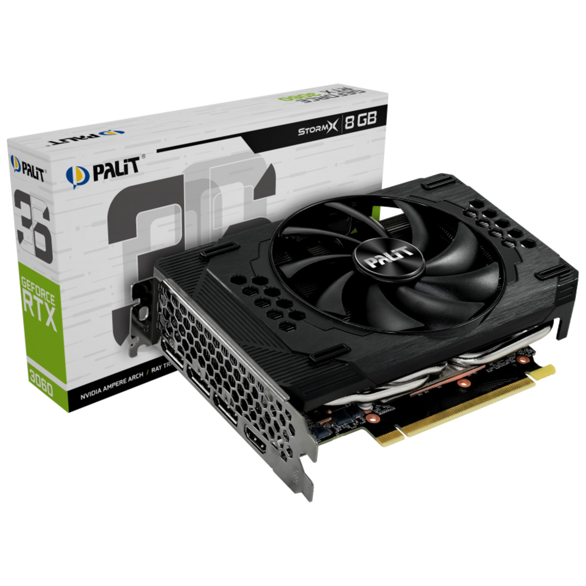 Видеокарта Palit GeForce RTX 3060 StormX 8G (NE63060019P1-190AF)