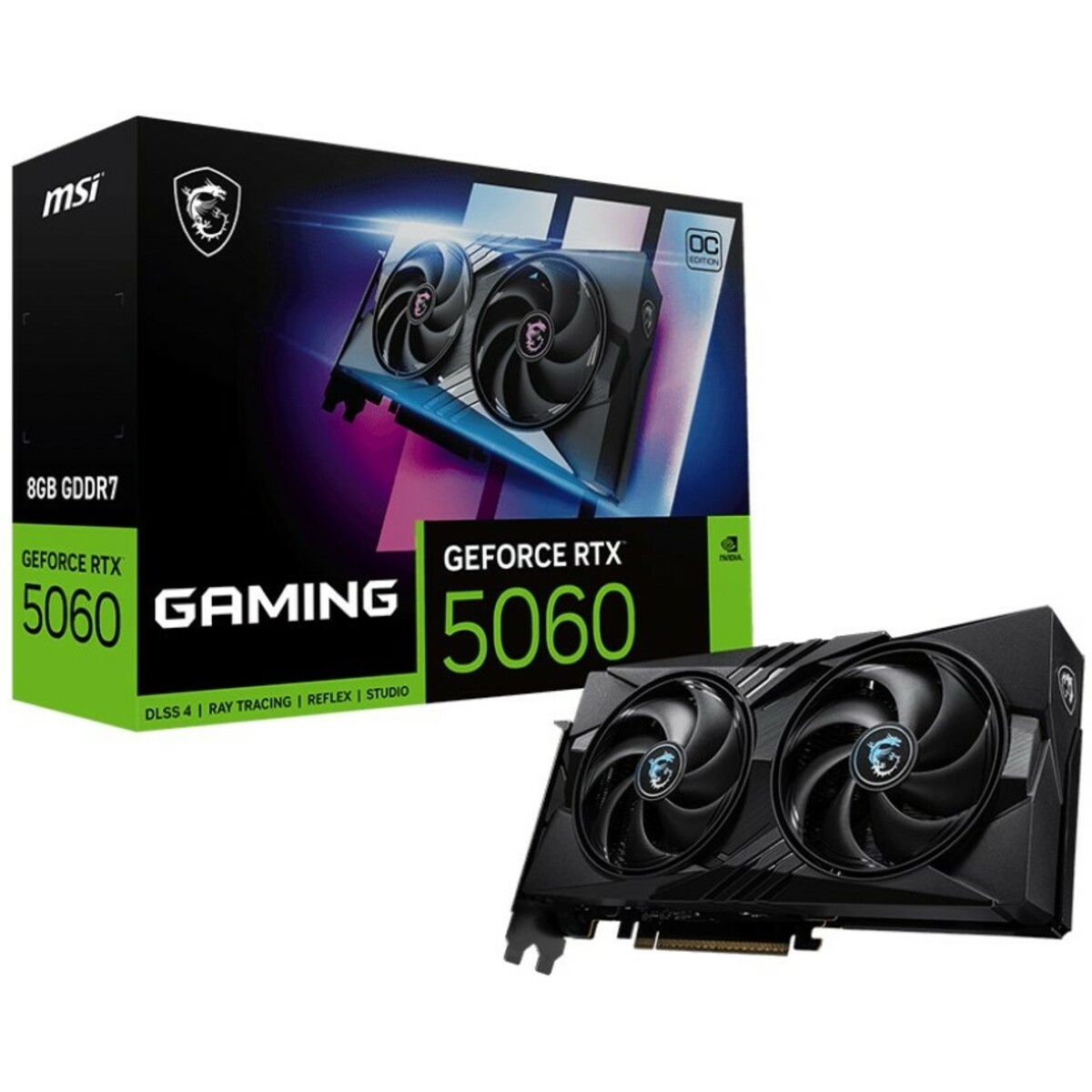 Видеокарта MSI GeForce RTX 5060 8G GAMING OC (912-V537-005)