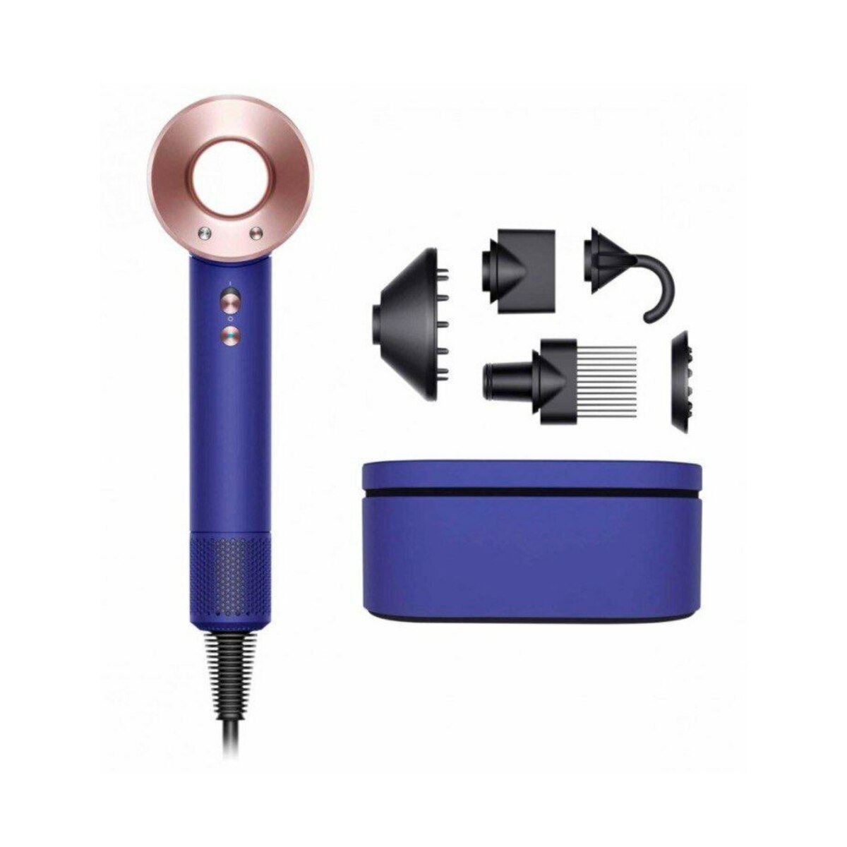 Фен Dyson Supersonic Limited Edition HD07 с кейсом для хранения (Цвет: Vinca Blue / Rose)