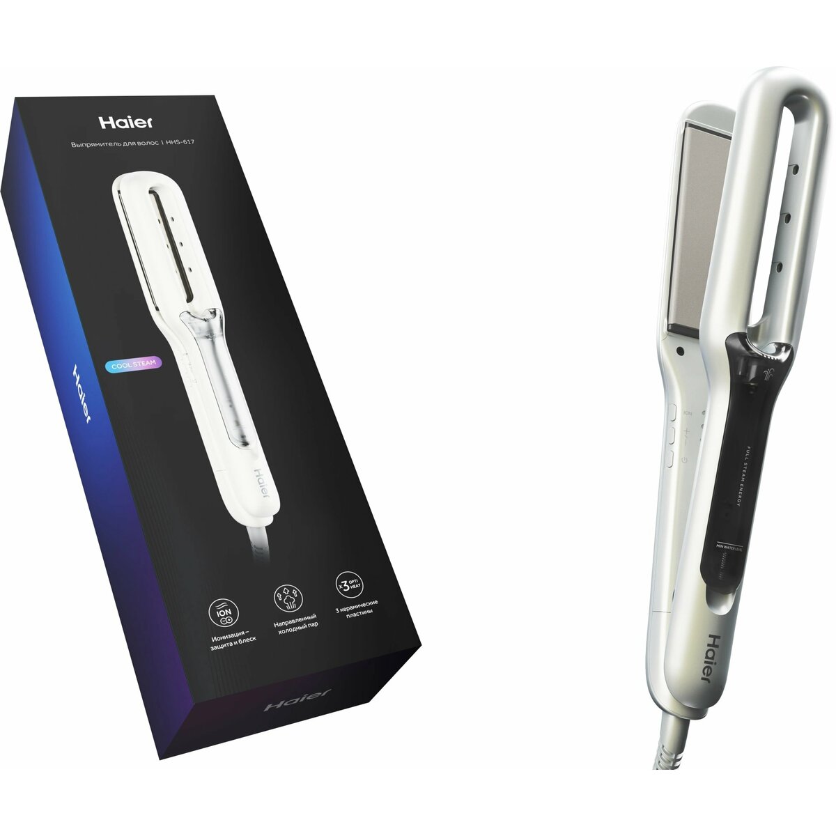 Выпрямитель Haier HHS-617, белый