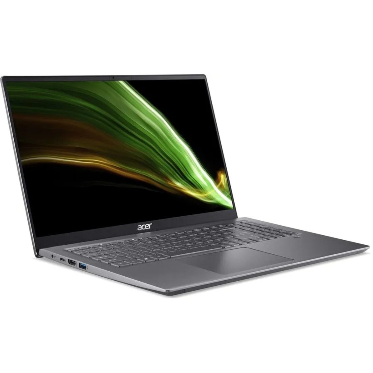 Ультрабук Acer Swift X SFX16-51G-51QA Core i5 11320H 8Gb SSD512Gb NVIDIA GeForce RTX 3050 4Gb 16 IPS FHD (1920x1080) Eshell grey WiFi BT Cam (NX.AYKER.004)