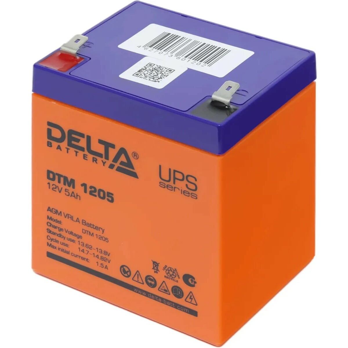 Батарея для ИБП DELTA BATTERY DTM 1205 12В 5Ач