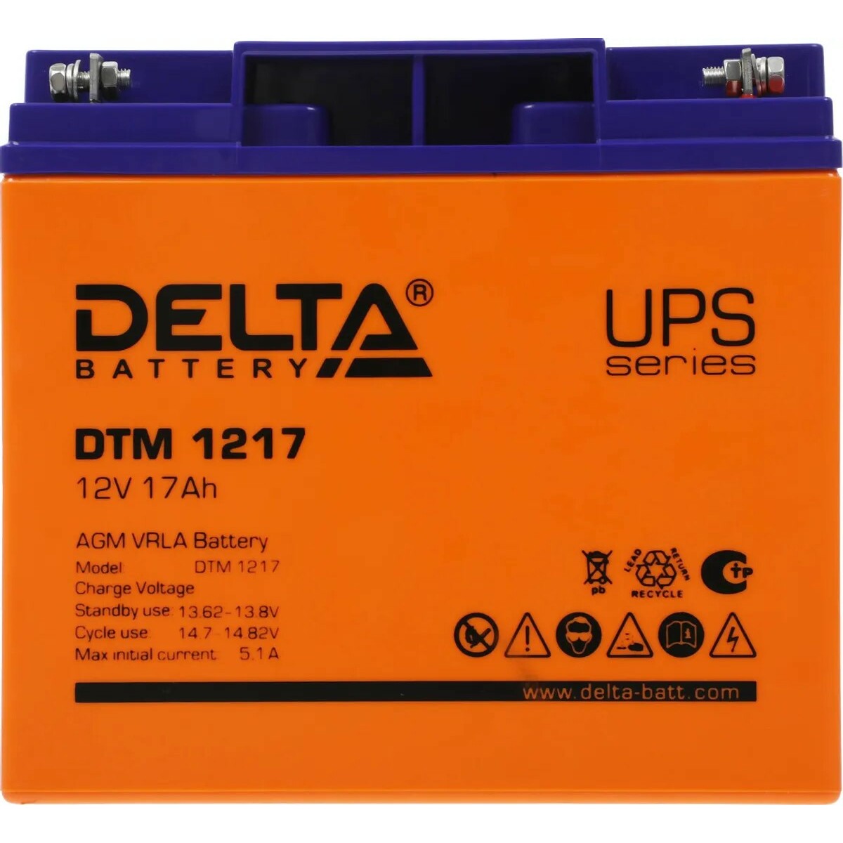 Батарея для ИБП Delta DTМ 1217 12В 17Ач