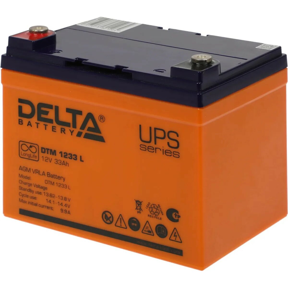 Батарея для ИБП DELTA BATTERY DTM 1233 L 12В 33Ач