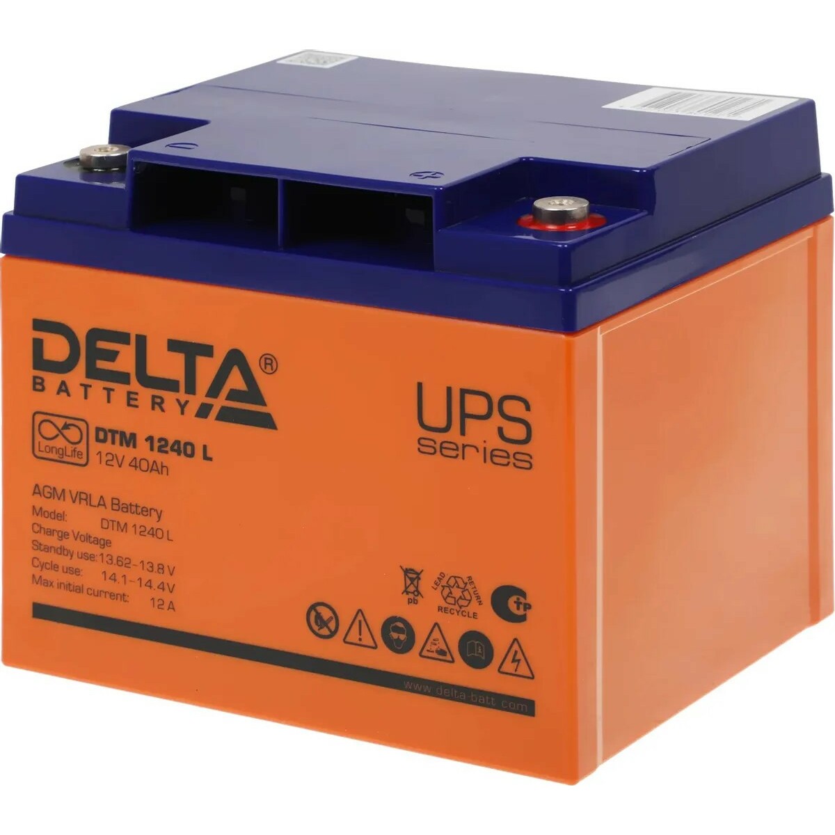 Батарея для ИБП DELTA BATTERY DTM 1240 L 12В 40Ач