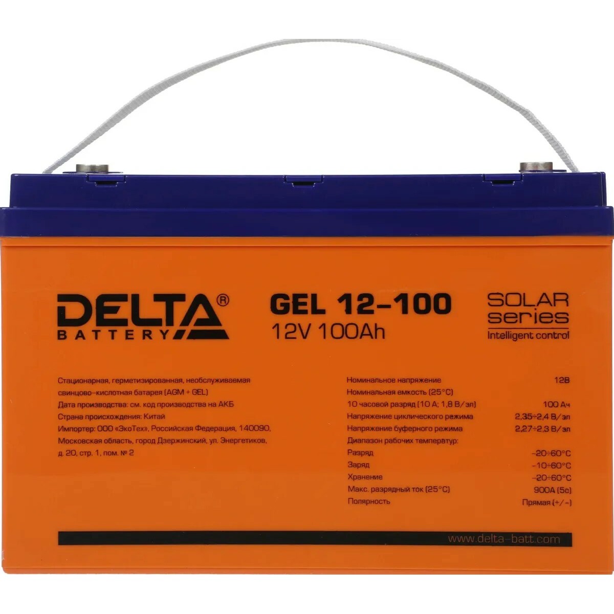 Батарея для ИБП Delta BATTERY GEL 12-100 12В 100Ач