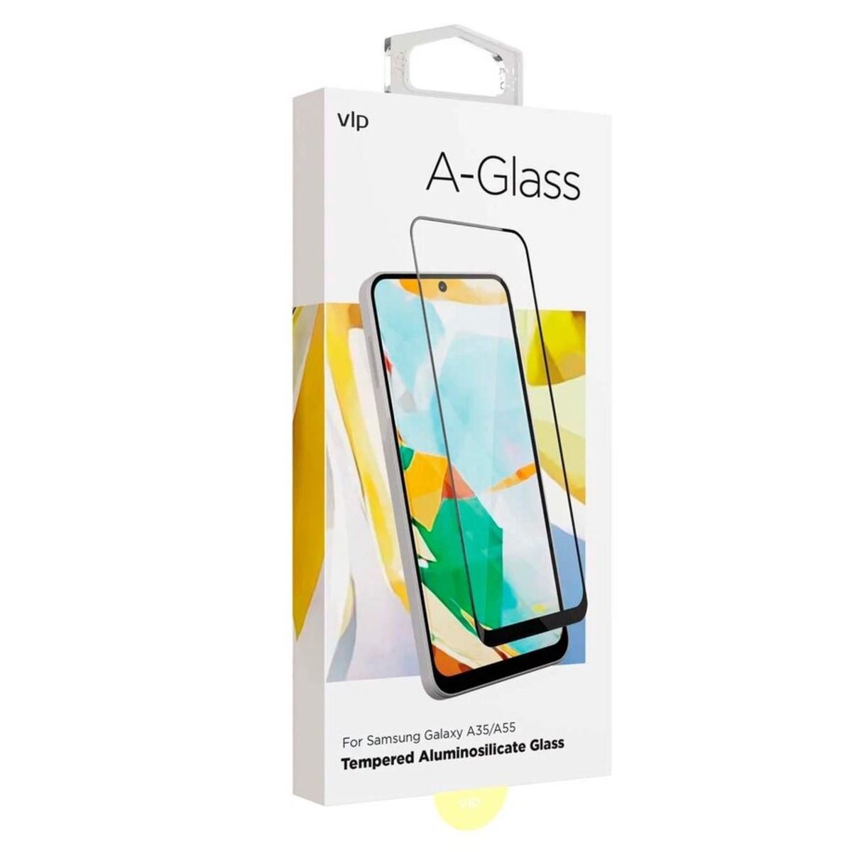 Защитное стекло VLP Tempered Aluminosilicate Glass для смартфона Samsung Galaxy A35/A55 (Цвет: Black)